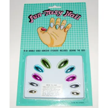 Karnevalový doplněk Nehty barevné