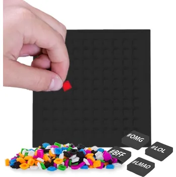 ostatní stavebnice PIXIE CREW mozaikový panel - černý + Brožurka kreativních nápadů + 4 multipixely + 60 malých pixelů zdarma