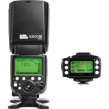 Blesk Pixel X800N Pro + vysílač King Pro Nikon