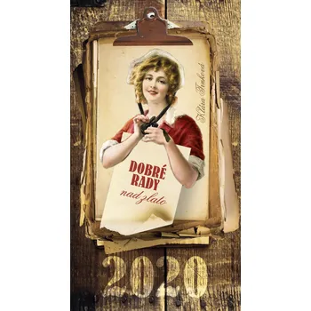 Kalendář STUDIO Trnka nástěnný kalendář Dobré rady nad zlato 2020