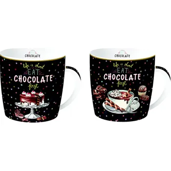 Easy Life, Itálie Easy Life - Sada porcelánových hrnků Hot Chocolate - 2*350 ml Barva: jako na obrázku