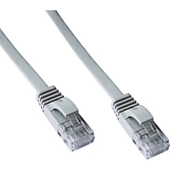 Síťový kabel DATACOM Patch cord UTP CAT6 0,5m šedý FLAT plochý 1440