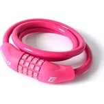 Zámek na kolo Extend NUMERIC 4 10x1000 mm ružová