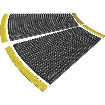 Venkovní dlažba Podlahová dlaždice, přírodní pryž s nopky, úhel 22,5° NOTRAX