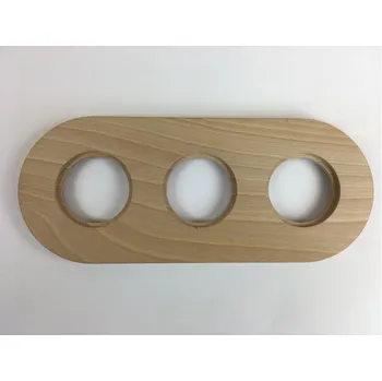vypínač NENO DESIGN Rámečky a dvojrámečky pro vypínače - doprodej Rámeček: 3-rám. natural buk rovný