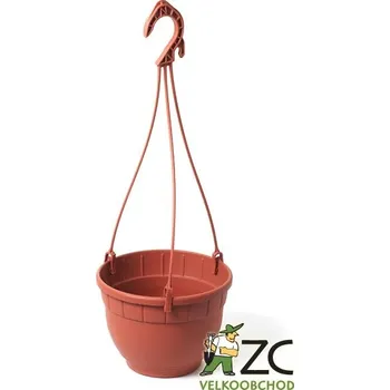 Květináč Květináč Siena závěsný s miskou - 14cm teracota