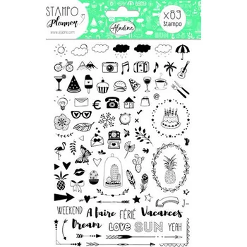 Dětské razítko Aladine Stampo Planner diářová razítka 89 ks