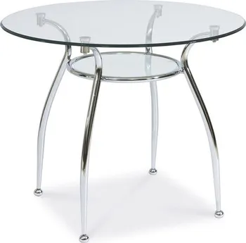 Jídelní stůl Casarredo Finezja A 90 cm chrom/sklo