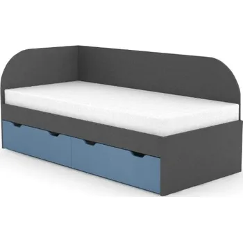 Postel Postel Rea Gary 90 x 200 levá Grafit/modrá