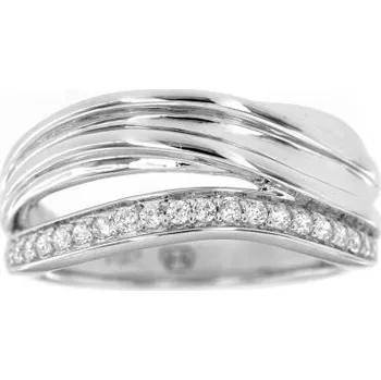 Prsten Zlatnictví U Kostela Stříbrný prsten kroužek s kamínky 6304 56 1827-17916516