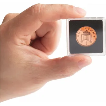 Kancelář Leuchtturm kapsle na mince QUADRUM mini 17 mm