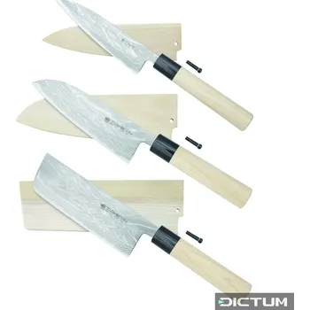 Pracovní nůž Japonské nože 719432 - Hayashi Hocho, with Sheath, 3-Piece Set