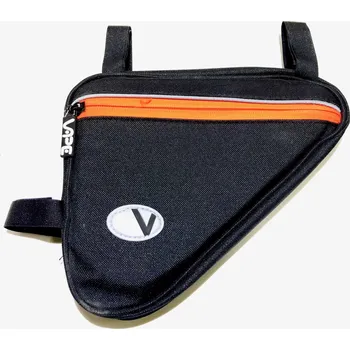 brašna na kolo Vape Sport Brašna do rámu Vape trojůhelník 3 kapsy 2x zip 1x síť neon oranžová