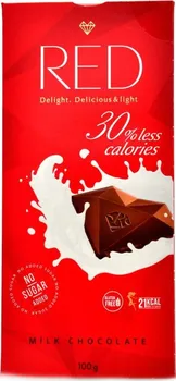 Čokoláda RED Chocolate Mléčná čokoláda 30% less calories 100 g