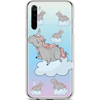 Pouzdro na mobilní telefon Kryt Xiaomi Redmi Note 8 silikon Grey Unicorns (obal neboli pouzdro na Xiaomi Redmi Note 8)