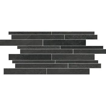 Stavební materiál Norgestone Muretto Slate - dlaždice mozaika 30x60 černá NST997N