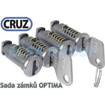 Příslušenství ke střešnímu nosiči Sada zámků CRUZ 8ks