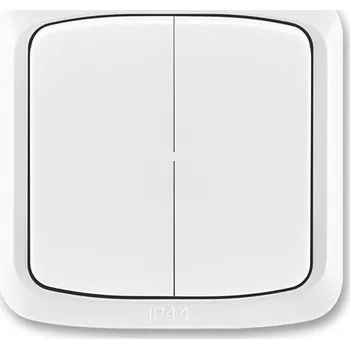 ABB Tango vypínač střídavý dvojitý č.5B 6+6 bílý