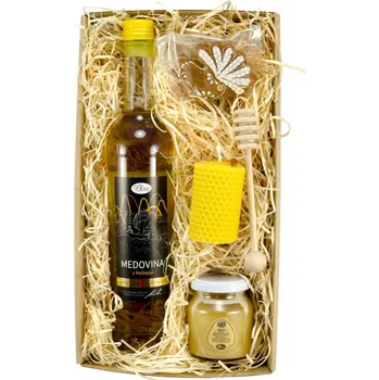 Dárkový potravinový koš Pleva - Dárková sada „Medový balíček pro radost“