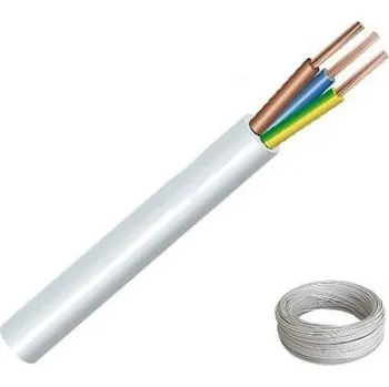 elektrický kabel Vodič H05VV-F 3Gx1 (CYSY) bílá balení 100 m