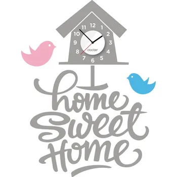 Samolepící dekorace Clocker Nalepovací hodiny Home sweet home