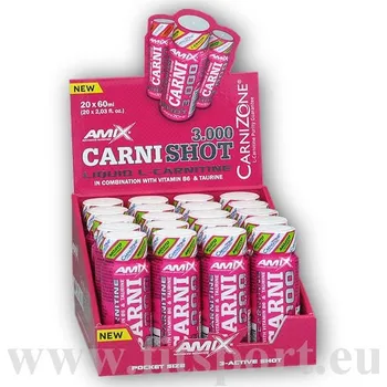 Spalovač tuku CarniShot 3000 Box 20x60ml lemon