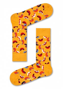 pánské ponožky Happy Socks Hotdog žluté