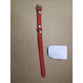 Obojek pro psa Kožený obojek DOLEŽEL 20cm červený