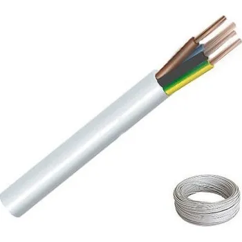 elektrický kabel Vodič H05VV-F 4Gx2,5 (CYSY) bílá balení 100 m