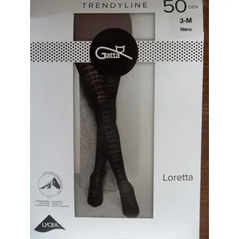 Dámské punčochy Gatta Loretta 127 50 den Punčochové kalhoty nero-černé