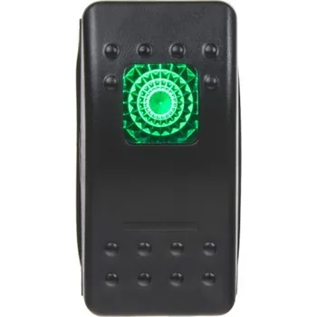 Rocker spínač zelené podsvětlení