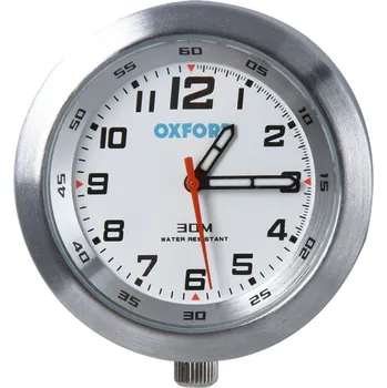 Analogové moto hodiny OXFORD AnaClock stříbrné