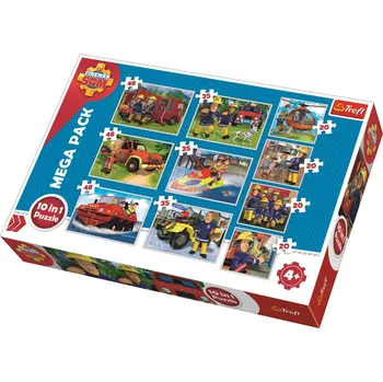 Puzzle Trefl Puzzle Požárník Sam 10v1 329 dílků