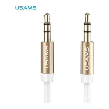 Video redukce USAMS YP-01 Audio kabel AUX (3.5 mm) kabel White Gold