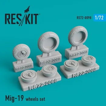Plastikový model Reskit 1/72 MiG-19 wheels set (BILEK,KP)