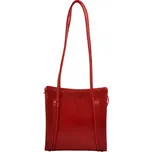 Dámská kožená kabelka na rameno bordó 105601.5, Hajn