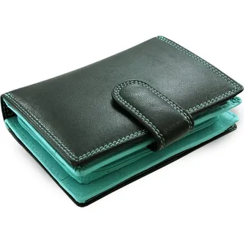 Peněženka Černomodrá kožená peněženka se zápinkou Jennifer