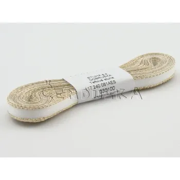 Stuha Stuha taftová 6mm s rexorem bílá+zlato