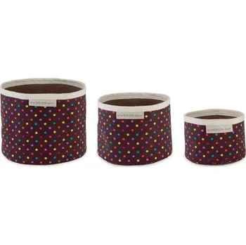 Úložný box TROJPYTLÍK, úložný koš - set 3 kusů