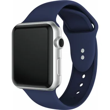 eses Silikonový řemínek pro Apple Watch - Tmavě modrý S, M, L - 42mm, 44mm, 45mm, 49mm