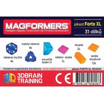 Stavebnice Magformers Pikant Forte XL - 31 d.