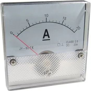 PANELOVÝ AMPÉRMETR 20A= 80x80mm