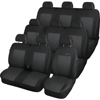 Potah sedadla Autopotahy VOLKSWAGEN T6 TRANSPORTER, MULTIVAN, 9 míst,1+2+2+1+3, od r. 2015, černé SIXTOL
