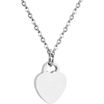 Náhrdelník Šperky4U Ocelový řetízek se srdíčkem - OPD0185-ST