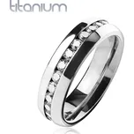 Spikes USA TT1042 Dámský prsten titan, šíře 6 mm - velikost 60 - TT1042-6-60