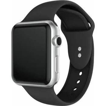 Příslušenství k chytrým hodinkám eses Silikonový řemínek pro Apple Watch - Černý S, M, L - 38mm, 40mm, 41mm