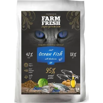 Krmivo pro kočku FARM FRESH CAT ADULT OCEAN FISH WITH BLUEBERRIES GRAIN FREE 5kg