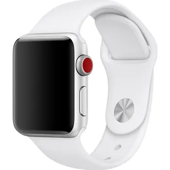 Řemínek na hodinky Řemínek DEVIA pro Apple Watch 42mm / 41mm / 40mm / 38mm - silikonový - bílý