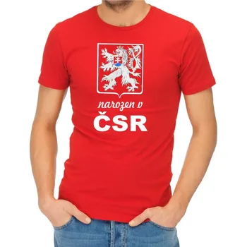 Tričko narozen / narozena v ČSR, Barva látky tyrkysová modrá, Střih Pánsky/UNISEX, Velikost XXL