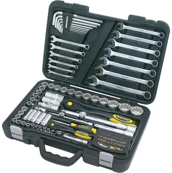 Sada nářadí s golou 1/2" a 1/4" SPLINE 102 dílů